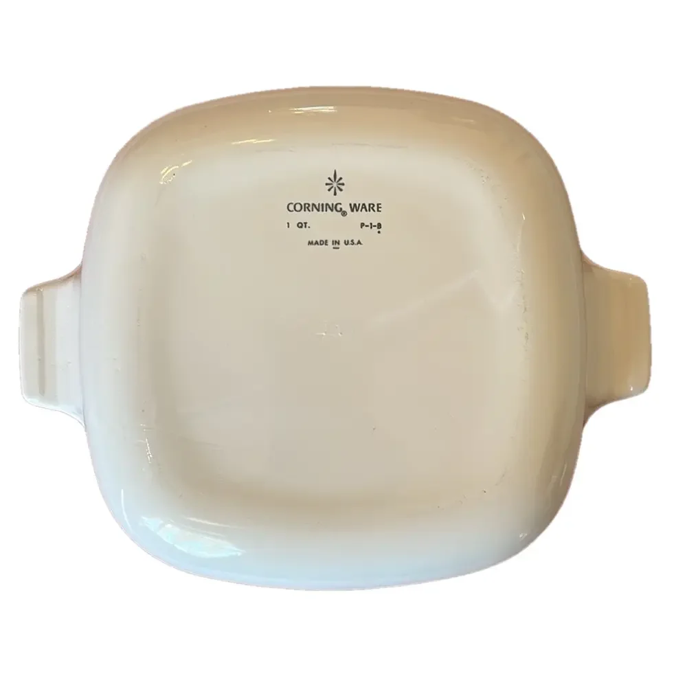 Vintage, Rare Corning Ware P-1-B 1 Qt. Square Casserole